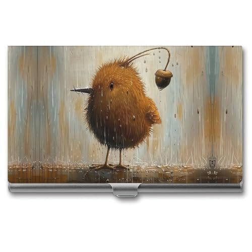 Anceky Schmaler Business-Namenskartenhalter mit süßem Kiwi-Vogel-Aufdruck für Männer und Frauen Anceky Schmaler Business-Namenskartenhalter mit süßem Kiwi-Vogel-Aufdruck für Männer und Frauen von Anceky