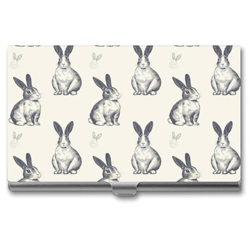 Anceky Simple Rabbit Business Name Card Holder Herren Damen von Anceky