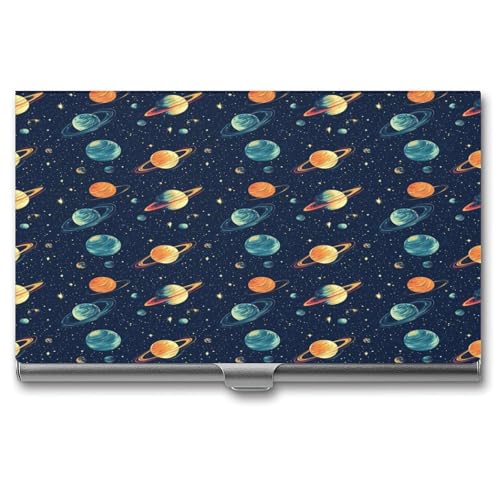 Anceky Space Galaxy Planet Business Name Card Holder Männer Frauen von Anceky