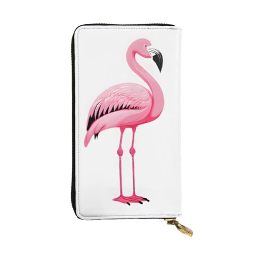 Anceky Stilvolles Flamingo-Geldbörsen-Portemonnaie für Damen, große Geldbörse aus PU-Leder mit Mehreren Kartenfächern, Handykartenhalter, Clutch-Etui, Kreditkarten-, Münz- und Geldschein-Organizer von Anceky