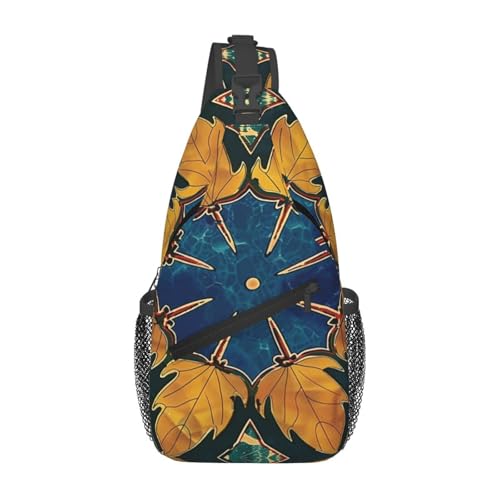 Anceky Umhängetasche mit Blumenmuster, diagonal, für Herren und Damen, Umhängetasche, lässig, modisch, Reisetasche, Sling-Rucksack Anceky Umhängetasche mit Blumenmuster, diagonal, für Herren und Damen, Umhängetasche, lässig, modisch, Reisetasche, Sling-Rucksack von Anceky