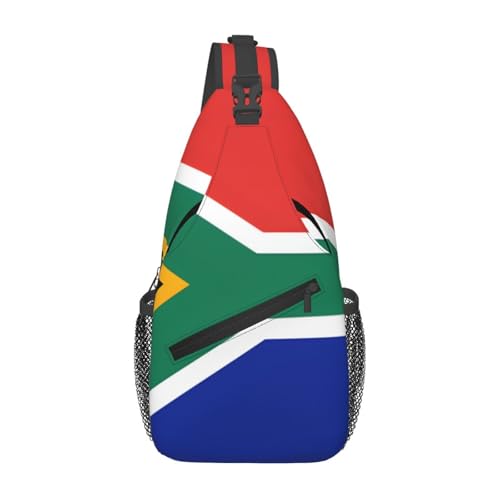 Anceky Umhängetasche mit südafrikanischer Flagge, diagonal, für Herren und Damen, Umhängetasche, lässige Mode, Reisetasche, Sling-Rucksack Anceky Umhängetasche mit südafrikanischer Flagge, diagonal, für Herren und Damen, Umhängetasche, lässige Mode, Reisetasche, Sling-Rucksack von Anceky