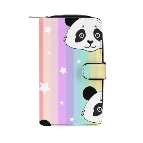 Anceky Weiche Geldbörse mit Reißverschluss und 12 Kartenfächern, Clutch, Kartenetui aus PU-Leder von Anceky