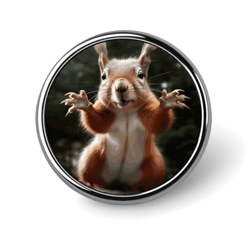 Anstecknadel „Paar beobachtet Sonnenaufgang, runde Anstecknadeln aus Metall, modisches Abzeichen für Hemden, Jacken, Hüte von Anceky