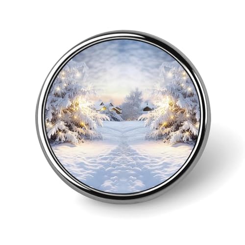 Anstecknadel „Paar beobachtet Sonnenaufgang, runde Anstecknadeln aus Metall, modisches Abzeichen für Hemden, Jacken, Hüte von Anceky