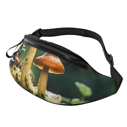 Bauchtasche, modische Hüfttasche, Bauchtasche für Damen und Herren, leichte Bauchtasche, Hüfttasche für Hundeauslauf, Reisen, Zwei Pilze, Einheitsgröße Bauchtasche, modische Hüfttasche, Bauchtasche für Damen und Herren, leichte Bauchtasche, Hüfttasche für Hundeauslauf, Reisen, Zwei Pilze, Einheitsgröße von Anceky