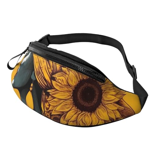 Bauchtasche, modische Hüfttasche für Damen und Herren, leichte Bauchtasche, Hüfttasche für Hunderennen und Reisen, Tiger-Silhouette, Einheitsgröße Bauchtasche, modische Hüfttasche für Damen und Herren, leichte Bauchtasche, Hüfttasche für Hunderennen und Reisen, Tiger-Silhouette, Einheitsgröße von Anceky