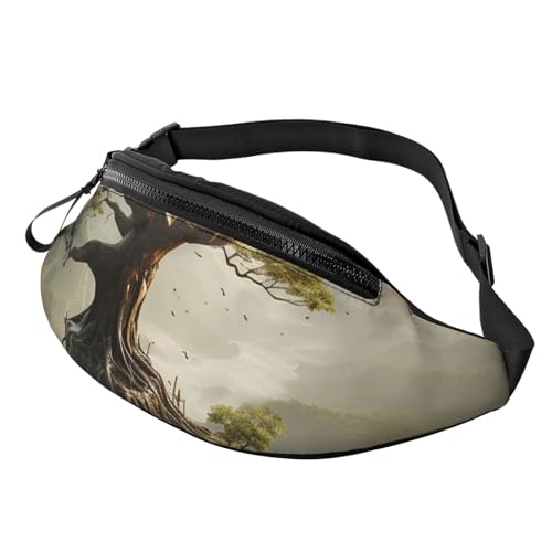 Bauchtasche, modische Hüfttasche für Damen und Herren, leichte Gürteltasche für Hundeauslauf und Reisen, Sonnenblume mit Schmetterling, Einheitsgröße von Anceky