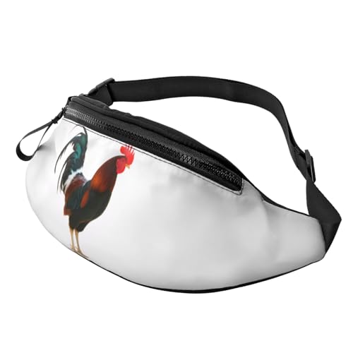 Bauchtasche mit 3D-Motiv, süße Hahn- und Hühner-Motiv, für Damen und Herren, leichte Bauchtasche mit Reißverschlusstaschen, verstellbarer Gürtel für Spaziergänge mit dem Hund, Laufen, Radfahren, Wande Bauchtasche mit 3D-Motiv, süße Hahn- und Hühner-Motiv, für Damen und Herren, leichte Bauchtasche mit Reißverschlusstaschen, verstellbarer Gürtel für Spaziergänge mit dem Hund, Laufen, Radfahren, Wande von Anceky