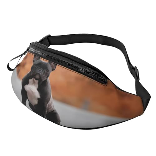 Bauchtasche mit 3D-Motiv „Französische Bulldogge für Damen und Herren, leicht, mit Reißverschlusstaschen, verstellbarem Gürtel, für Spaziergänge mit dem Hund, Laufen, Radfahren, Wandern, Outdoor-Spor Bauchtasche mit 3D-Motiv „Französische Bulldogge für Damen und Herren, leicht, mit Reißverschlusstaschen, verstellbarem Gürtel, für Spaziergänge mit dem Hund, Laufen, Radfahren, Wandern, Outdoor-Spor von Anceky