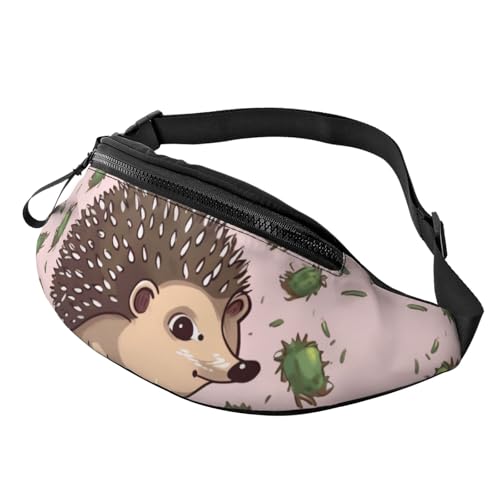 Bauchtasche mit Cartoon-Igel-Motiv für Männer und Frauen, leichte, verstellbare Gürteltasche, modische Hüfttasche für Reisen, Wandern und Laufen Bauchtasche mit Cartoon-Igel-Motiv für Männer und Frauen, leichte, verstellbare Gürteltasche, modische Hüfttasche für Reisen, Wandern und Laufen von Anceky
