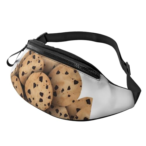 Bauchtasche mit Keksen, Lebensmitteln, Schokoladenstückchen und Keksen für Männer und Frauen, leichte, verstellbare Gürteltasche, modische Hüfttasche für Reisen, Wandern und Laufen Bauchtasche mit Keksen, Lebensmitteln, Schokoladenstückchen und Keksen für Männer und Frauen, leichte, verstellbare Gürteltasche, modische Hüfttasche für Reisen, Wandern und Laufen von Anceky
