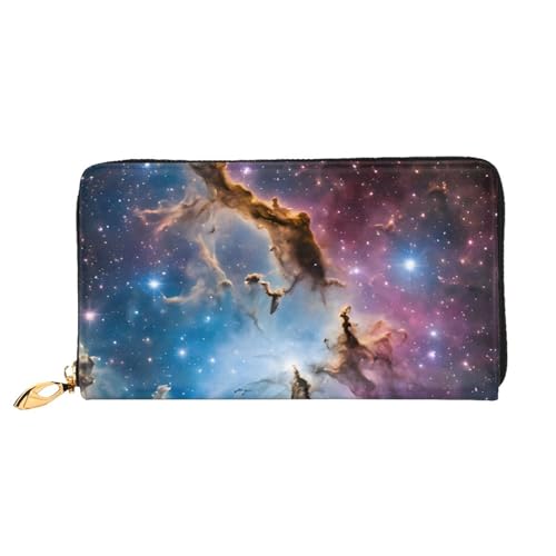 Bunte Galaxy Lange Ledergeldbörse, Großes Fassungsvermögen, Weiches PU-Leder Für Damen Mit Mehreren Kartenfächern, Handytasche Und Münzbörse Mit Reißverschluss, Stilvolle Handykartenhalter-Clutch Bunte Galaxy Lange Ledergeldbörse, Großes Fassungsvermögen, Weiches PU-Leder Für Damen Mit Mehreren Kartenfächern, Handytasche Und Münzbörse Mit Reißverschluss, Stilvolle Handykartenhalter-Clutch von Anceky
