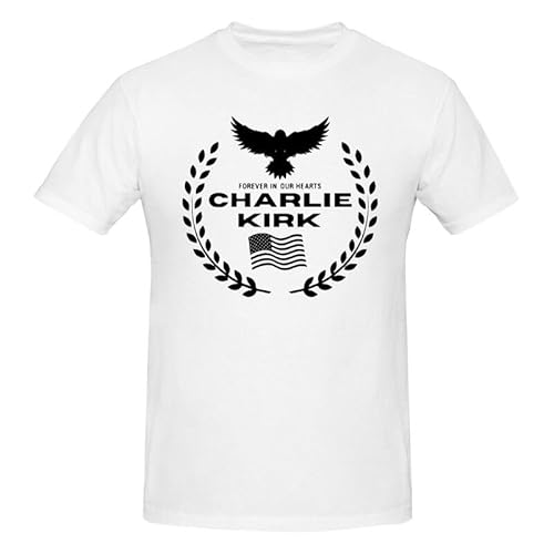 Charlie Kirk Forever In Our Hearts Charlie Kirk Forever In Our Hearts T-Shirt mit Rundhalsausschnitt und kurzen Ärmeln für Herren Charlie Kirk Forever In Our Hearts Charlie Kirk Forever In Our Hearts T-Shirt mit Rundhalsausschnitt und kurzen Ärmeln für Herren von Anceky