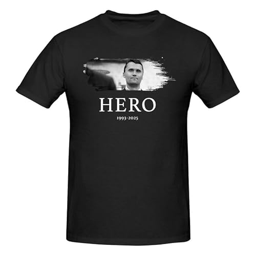 Charlie Kirk is A Hero Charlie Kirk is A Hero T-Shirt mit Rundhalsausschnitt und kurzen Ärmeln für Herren von Anceky