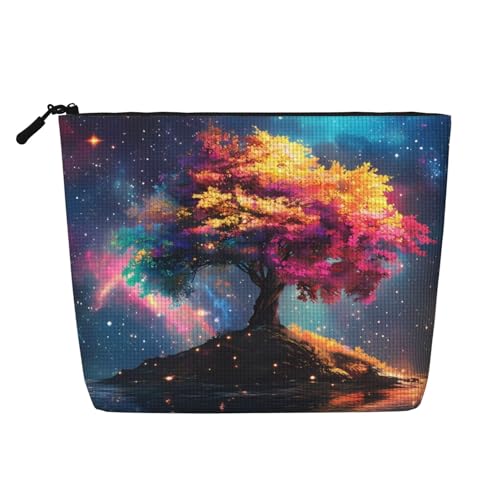 Color Tree Life Kosmetiktasche, modische Make-up-Tasche für Frauen, Weihnachts- und Geburtstagsgeschenke, Toilettenartikel-Zubehör von Anceky