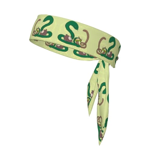 Damen-Sport-Stirnband, Schweißband, rutschfest, verstellbar, Sonnenblumenkerne, Regenwurm, Schlangenkopfband für Training, Laufen, Yoga und Fitness von Anceky