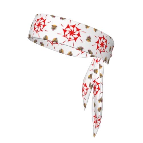 Damen Sport-Stirnband, Schweißband, rutschfest, verstellbar, achtfach drehbar, für Training, Laufen, Yoga und Fitness von Anceky