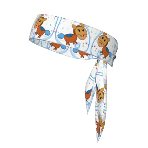 Damen Sport-Stirnband, Schweißband, rutschfest, verstellbar, für Workouts, Laufen, Yoga und Fitness von Anceky