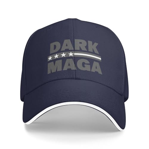 Dark MAGA Mütze Trump 2024 Never Surrender Mütze Trump Vance 2024 Trucker Cap für Männer Frauen Schwarz P64 von Anceky
