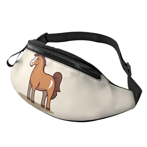 Einfache Gürteltasche mit Pferde-Cartoon-Motiv für Männer und Frauen, leichte, verstellbare Gürteltasche, modische Hüfttasche für Reisen, Wandern und Laufen Einfache Gürteltasche mit Pferde-Cartoon-Motiv für Männer und Frauen, leichte, verstellbare Gürteltasche, modische Hüfttasche für Reisen, Wandern und Laufen von Anceky