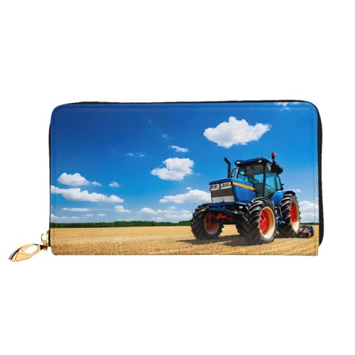 Fantasy Farm Tractor Lange Ledergeldbörse, Großes Fassungsvermögen, Weiches PU-Ledergeldbörse Für Damen Mit Mehreren Kartenfächern, Handytasche Und Münzgeldbörse Mit Reißverschluss, Stilvolle Handykar Fantasy Farm Tractor Lange Ledergeldbörse, Großes Fassungsvermögen, Weiches PU-Ledergeldbörse Für Damen Mit Mehreren Kartenfächern, Handytasche Und Münzgeldbörse Mit Reißverschluss, Stilvolle Handykar von Anceky