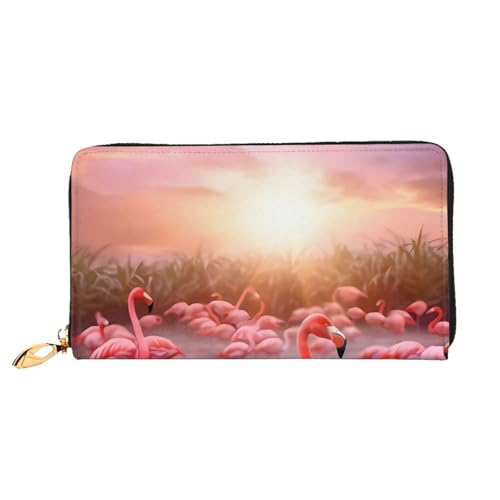 Flamingos Lange Ledergeldbörse, Großes Fassungsvermögen, Weiches PU-Ledergeldbörse Für Damen Mit Mehreren Kartenfächern, Handytasche Und Münzgeldbörse Mit Reißverschluss, Stilvolle Handykartenhalter-C Flamingos Lange Ledergeldbörse, Großes Fassungsvermögen, Weiches PU-Ledergeldbörse Für Damen Mit Mehreren Kartenfächern, Handytasche Und Münzgeldbörse Mit Reißverschluss, Stilvolle Handykartenhalter-C von Anceky