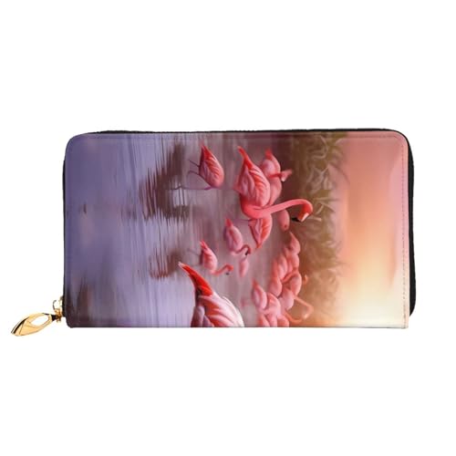 Flamingos Lange Ledergeldbörse, Großes Fassungsvermögen, Weiches PU-Ledergeldbörse Für Damen Mit Mehreren Kartenfächern, Handytasche Und Münzgeldbörse Mit Reißverschluss, Stilvolle Handykartenhalter-C Flamingos Lange Ledergeldbörse, Großes Fassungsvermögen, Weiches PU-Ledergeldbörse Für Damen Mit Mehreren Kartenfächern, Handytasche Und Münzgeldbörse Mit Reißverschluss, Stilvolle Handykartenhalter-C von Anceky