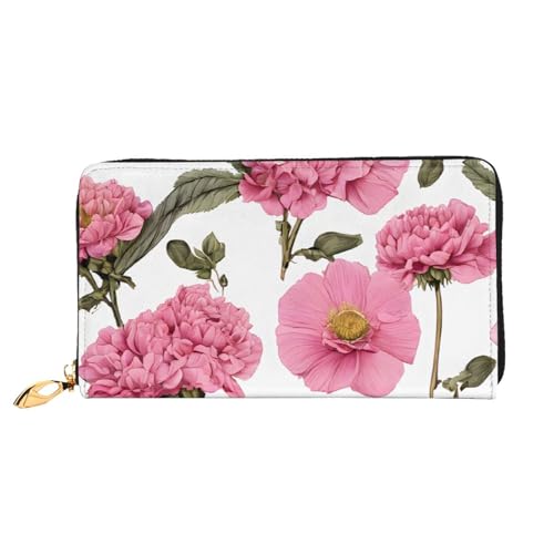 Garden Peony Lange Ledergeldbörse, Großes Fassungsvermögen, Weiches Pu-Leder Für Damen Mit Mehreren Kartenfächern, Handytasche Und Münzgeldbörse Mit Reißverschluss, Stilvolle Handykartenhalter-Clutch Garden Peony Lange Ledergeldbörse, Großes Fassungsvermögen, Weiches Pu-Leder Für Damen Mit Mehreren Kartenfächern, Handytasche Und Münzgeldbörse Mit Reißverschluss, Stilvolle Handykartenhalter-Clutch von Anceky