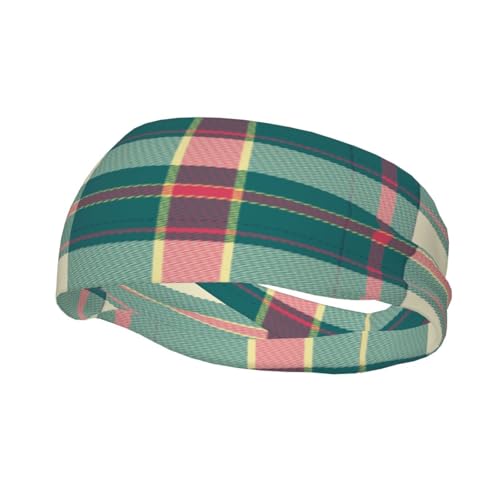Grünes, gestaffeltes, kariertes, schweißresistentes Stirnband, modisches Sportkopftuch, atmungsaktives Haarband, schweißableitende Fitnessgeräte-Stirnbänder für Damen und Herren Grünes, gestaffeltes, kariertes, schweißresistentes Stirnband, modisches Sportkopftuch, atmungsaktives Haarband, schweißableitende Fitnessgeräte-Stirnbänder für Damen und Herren von Anceky