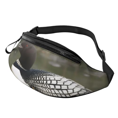 Gürteltasche mit 3D-Motiv „Loon Nature Birds für Damen und Herren, leicht, mit Reißverschlusstaschen, verstellbarem Gürtel für Spaziergänge mit dem Hund, Laufen, Radfahren, Wandern, Outdoor-Sport Gürteltasche mit 3D-Motiv „Loon Nature Birds für Damen und Herren, leicht, mit Reißverschlusstaschen, verstellbarem Gürtel für Spaziergänge mit dem Hund, Laufen, Radfahren, Wandern, Outdoor-Sport von Anceky