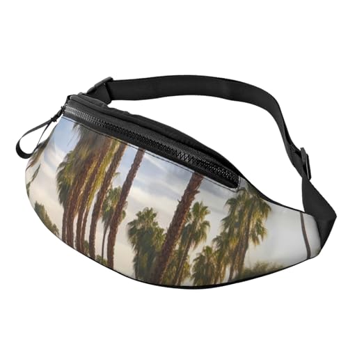Gürteltasche mit Palmen-Golfplatz-Motiv, für Herren und Damen, leicht, verstellbar, modische Hüfttasche für Reisen, Wandern und Laufen Gürteltasche mit Palmen-Golfplatz-Motiv, für Herren und Damen, leicht, verstellbar, modische Hüfttasche für Reisen, Wandern und Laufen von Anceky