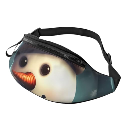 Gürteltasche mit Schneemann-Hut für Männer und Frauen, leichte, verstellbare Gürteltasche, modische Hüfttasche für Reisen, Wandern und Laufen Gürteltasche mit Schneemann-Hut für Männer und Frauen, leichte, verstellbare Gürteltasche, modische Hüfttasche für Reisen, Wandern und Laufen von Anceky
