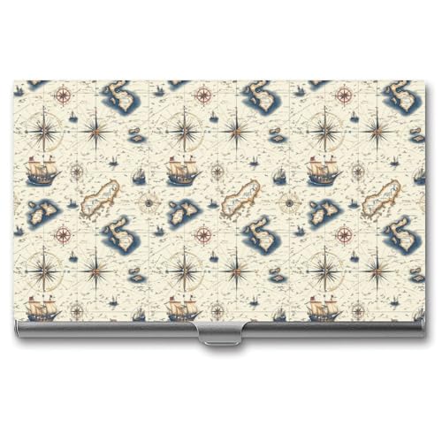 Karte Segeln Abenteuer Business Name Card Holder Männer Frauen Karte Segeln Abenteuer Business Name Card Holder Männer Frauen von Anceky
