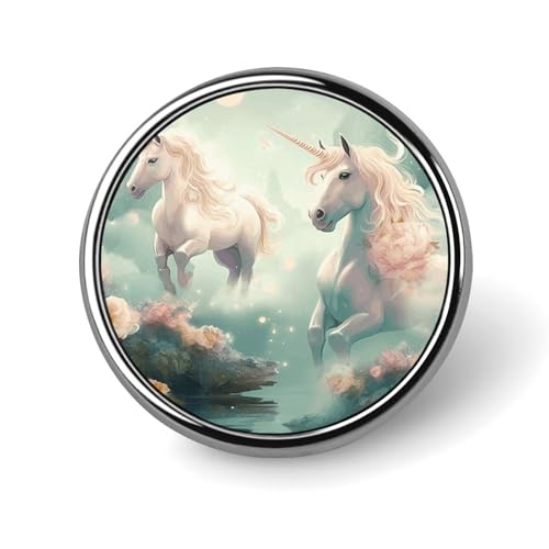 Kleine Löwen-Anstecknadel, runde Anstecknadeln aus Metall, modisches Abzeichen für Hemden, Jacken, Hüte von Anceky