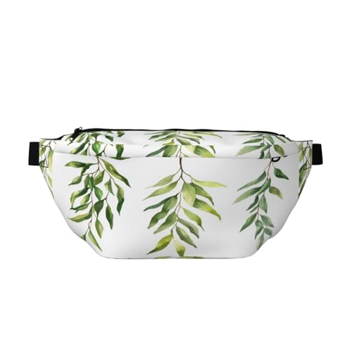 Korbtasche mit Karierter Schleife, Bauchtasche für Damen und Herren, Hüftgürteltasche, Crossbody für Sportreisen, Wandern, Laufen, Joggen von Anceky
