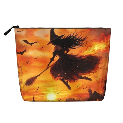 Kosmetiktasche mit Hexenmotiv, fliegend, lustige Make-up-Tasche für Frauen, Weihnachts- und Geburtstagsgeschenke, Toilettenartikel-Zubehör von Anceky