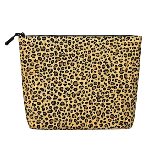Kosmetiktasche mit Leopardenmuster, lässige Make-up-Tasche für Damen, Weihnachts- und Geburtstagsgeschenke, Toilettenartikel-Zubehör von Anceky