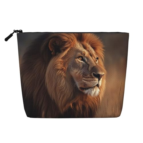 Kosmetiktasche mit afrikanischen Tieren und Löwen, modische Make-up-Tasche für Frauen, Weihnachts- und Geburtstagsgeschenke, Toilettenartikel-Zubehör von Anceky