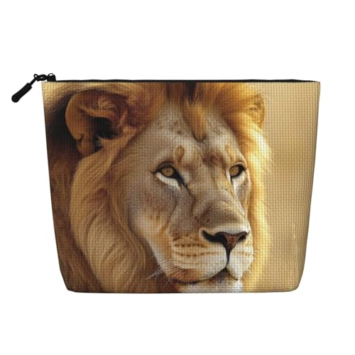 Kosmetiktasche mit afrikanischen Tieren und Löwen, originelle Make-up-Tasche für Frauen, Weihnachts- und Geburtstagsgeschenke, Toilettenartikel-Zubehör von Anceky