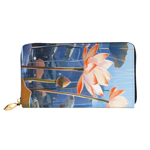 Lange Lederbrieftasche mit Blumenmuster, große Kapazität, weiche PU-Leder-Geldbörse für Damen mit mehreren Kartenfächern, Handytasche und Münzbörse mit Reißverschluss, stilvolle Clutch mit Handykarten Lange Lederbrieftasche mit Blumenmuster, große Kapazität, weiche PU-Leder-Geldbörse für Damen mit mehreren Kartenfächern, Handytasche und Münzbörse mit Reißverschluss, stilvolle Clutch mit Handykarten von Anceky