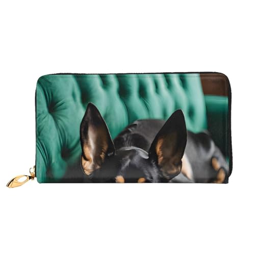 Lange Ledergeldbörse mit Dackel-Motiv, große Kapazität, weiches PU-Leder, für Damen, mit mehreren Kartenfächern, Handytasche und Münzgeldbörse mit Reißverschluss, stilvolle Clutch mit Handykartenhalte Lange Ledergeldbörse mit Dackel-Motiv, große Kapazität, weiches PU-Leder, für Damen, mit mehreren Kartenfächern, Handytasche und Münzgeldbörse mit Reißverschluss, stilvolle Clutch mit Handykartenhalte von Anceky