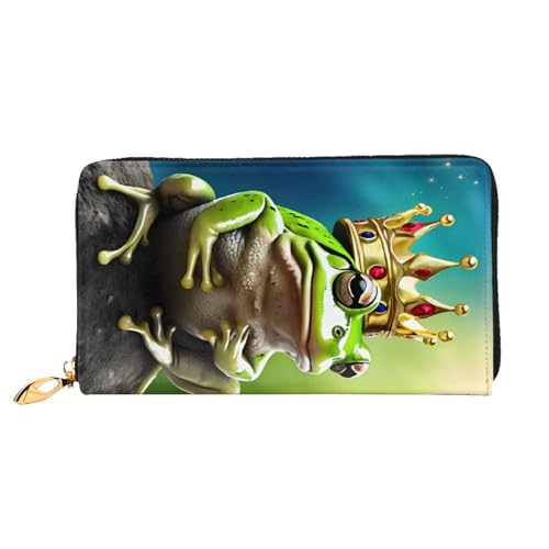 Lange Ledergeldbörse mit süßem Froschmotiv, große Kapazität, weiches PU-Leder für Damen mit mehreren Kartenfächern, Handytasche und Münzgeldbörse mit Reißverschluss, stilvolle Clutch mit Handykartenha Lange Ledergeldbörse mit süßem Froschmotiv, große Kapazität, weiches PU-Leder für Damen mit mehreren Kartenfächern, Handytasche und Münzgeldbörse mit Reißverschluss, stilvolle Clutch mit Handykartenha von Anceky