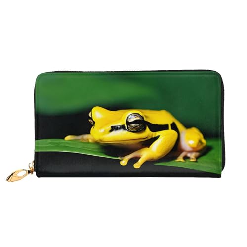Lange Ledergeldbörse mit süßem Froschmotiv, große Kapazität, weiches PU-Leder für Damen mit mehreren Kartenfächern, Handytasche und Münzgeldbörse mit Reißverschluss, stilvolle Clutch mit Handykartenha Lange Ledergeldbörse mit süßem Froschmotiv, große Kapazität, weiches PU-Leder für Damen mit mehreren Kartenfächern, Handytasche und Münzgeldbörse mit Reißverschluss, stilvolle Clutch mit Handykartenha von Anceky
