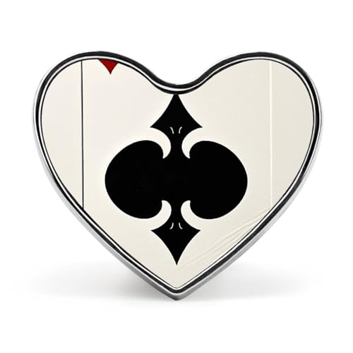 Leichte, langlebige Anstecknadel aus Metall mit 2 Eisbären, rundes, modisches Herz-Abzeichen für Hemden, Jacken, Hüte von Anceky