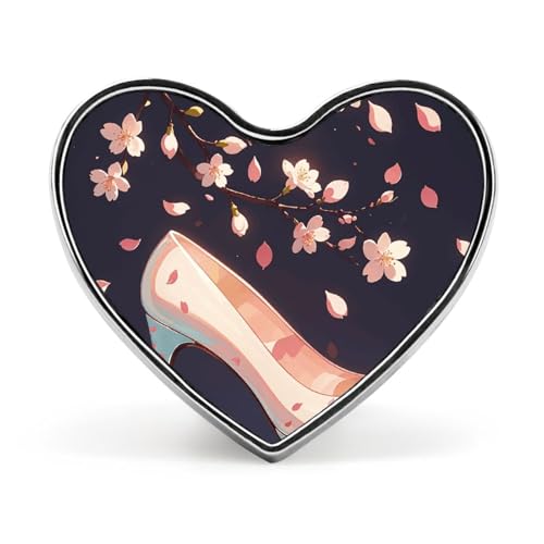 Leichte, langlebige Anstecknadel aus Metall mit Hundeaufklebern, rund, modisches Herz-Abzeichen für Hemden, Jacken, Hüte von Anceky