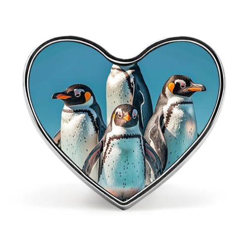 Leichte, langlebige Anstecknadel aus Metall mit Wolkengarten bei Sonnenuntergang, rundes modisches Herz-Abzeichen für Hemden, Jacken, Hüte von Anceky