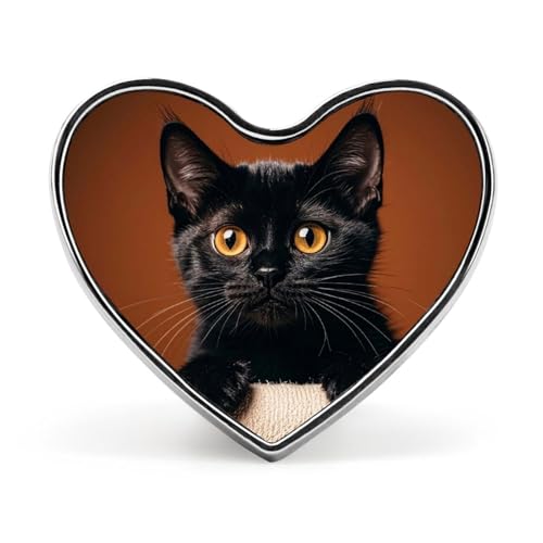 Leichte, langlebige Anstecknadel aus Metall mit Wolkengarten bei Sonnenuntergang, rundes modisches Herz-Abzeichen für Hemden, Jacken, Hüte von Anceky