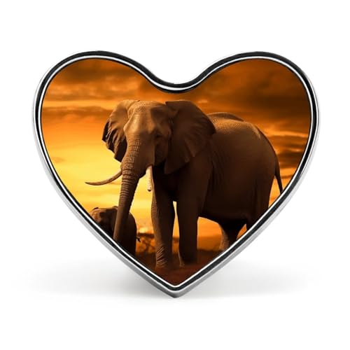 Leichte, langlebige Anstecknadel aus Metall mit bunten Zuckerschädeln, rundes, modisches Herz-Abzeichen für Hemden, Jacken, Hüte von Anceky