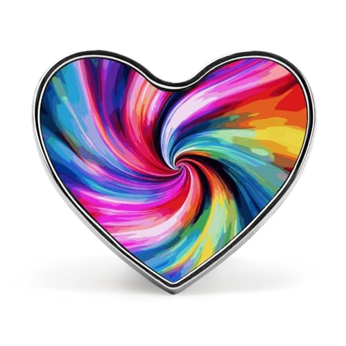 Leichte, langlebige Anstecknadel aus Metall mit der Aufschrift „Frohe Weihnachten, rundes, modisches Herz-Abzeichen für Hemden, Jacken, Hüte von Anceky